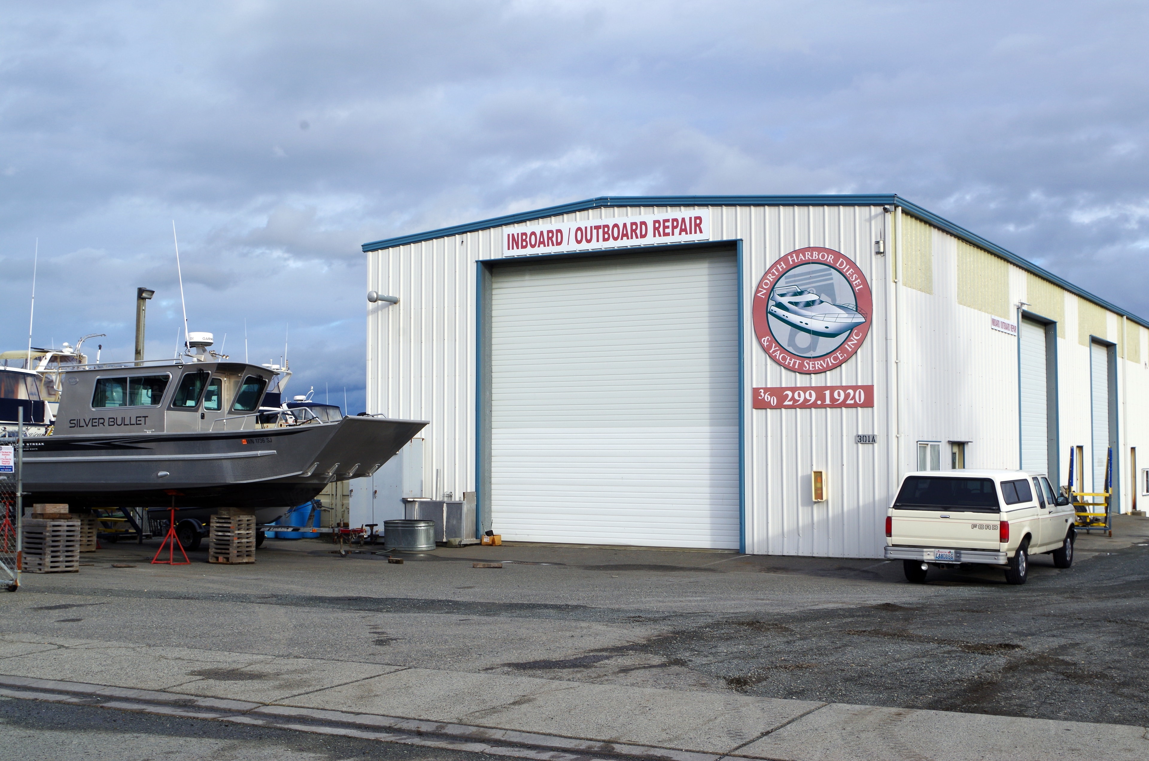 Boatyard dry storage facility